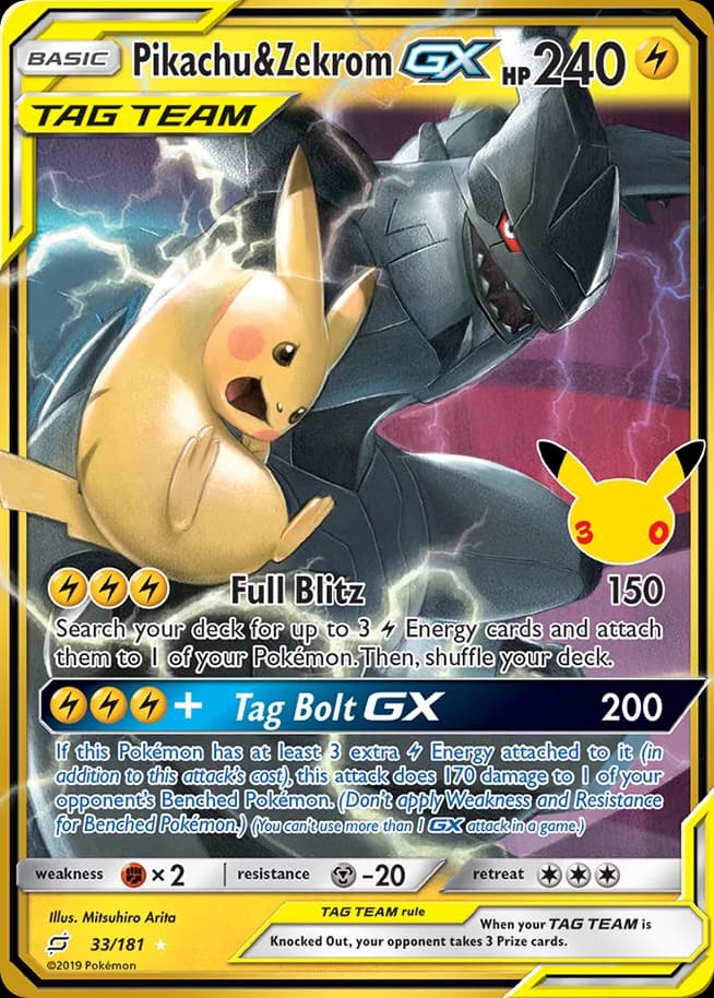 Pikachu & Zekrom-GX